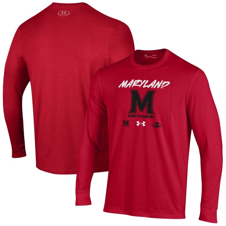 Under Armour Kids' Youth   Red Maryland Terrapins Unity Long Sleeve T-shirt