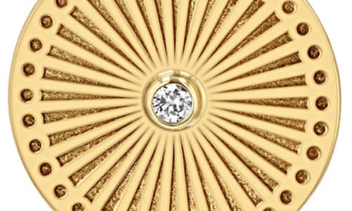 Zoë Chicco Sunbeam Medallion Y-necklace In Yellow Gold