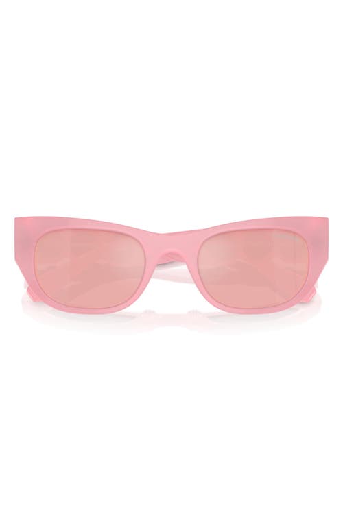 Shop Swarovski 51mm Pillow Sunglasses In Milky Pink