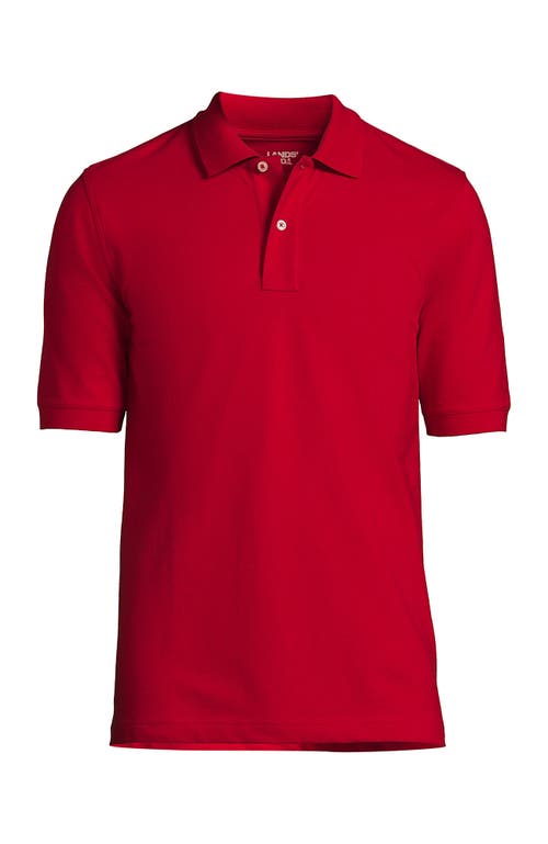 Shop Lands' End Short Sleeve Comfort-first Mesh Polo Shirt In Rich Red