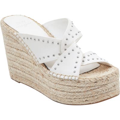 Marc Fisher Ltd Angelina Espadrille Wedge, Ivory