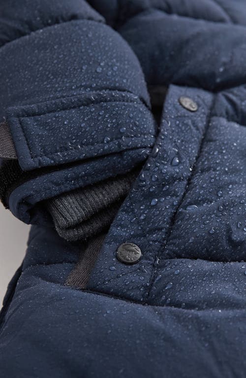 Shop Next Kids' Quilted Hooded Jacket In Blue