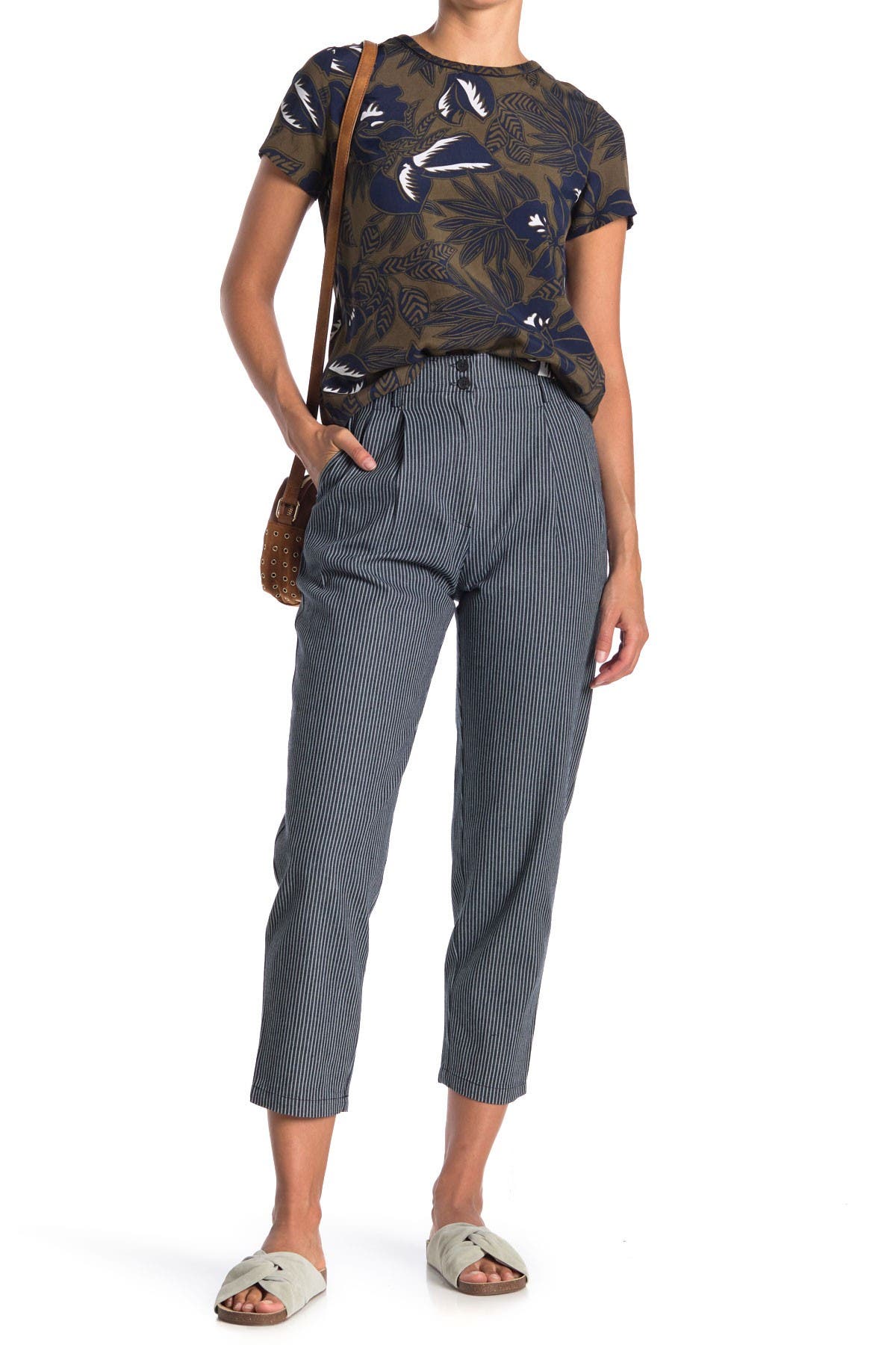 pinstripe capri pants