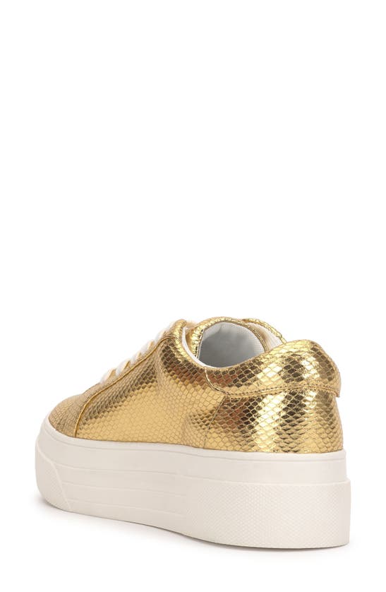 Shop Jessica Simpson Caitrona 2 Platform Sneaker In Gold