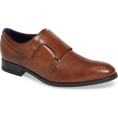 Ted Baker London Cathon Double Buckle Monk Shoe, Brown