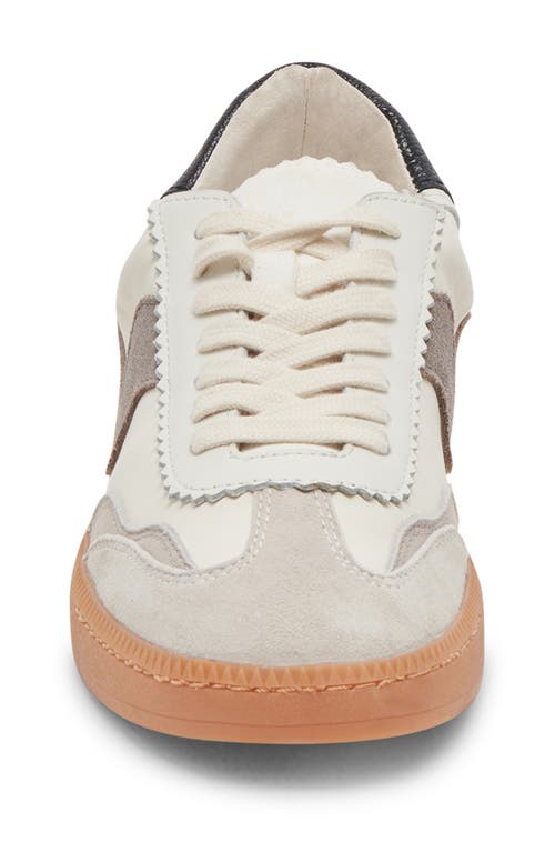 Shop Dolce Vita Notice Sneaker In White/grey Leather