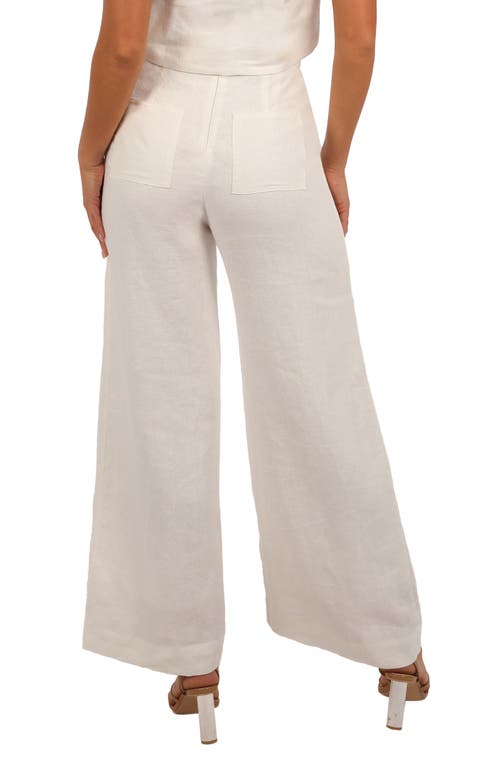 Petal And Pup Petal & Pup Devlin Linen Wide Leg Pants In White