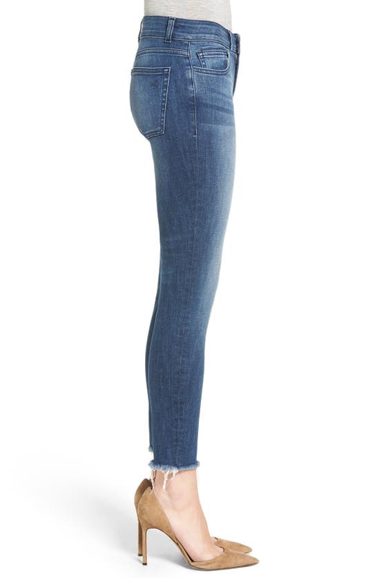 Shop Dl1961 Florence Instasculpt Raw Hem Skinny Jeans In Stranded