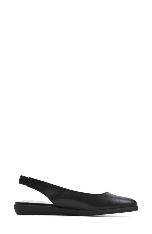 Cliffs By White Mountain Memory Slingback Flat In Black/smooth