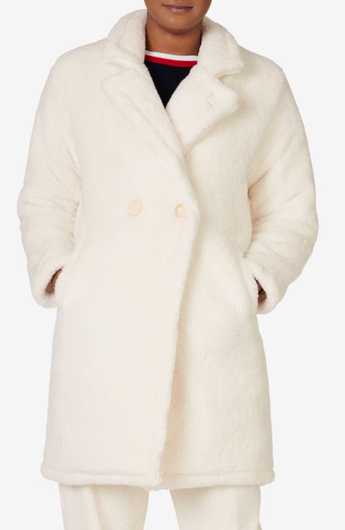 Fila Misty Faux Fur Coat In Gardenia