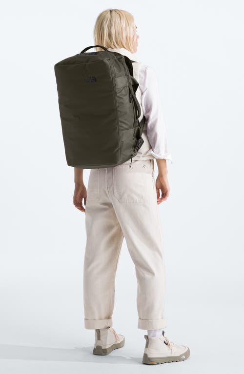 Shop The North Face Base Camp Voyager 42l Duffle Backpack In New Taupe Green/tnf Black-npf