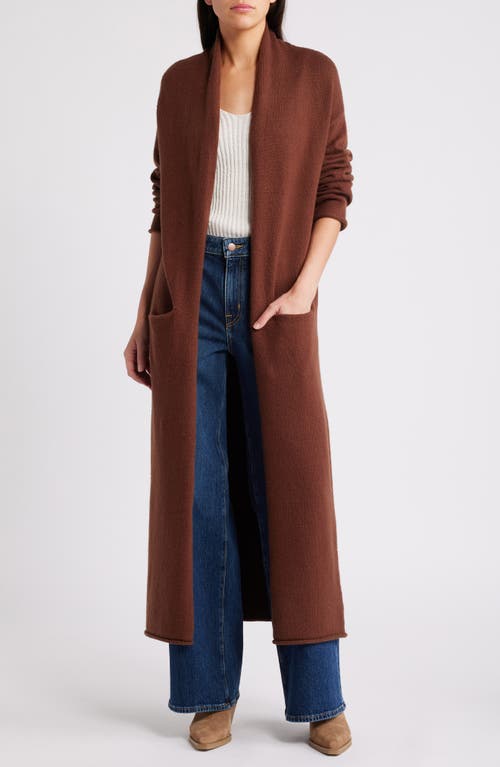 Treasure & Bond Duster Cardigan In Brown Soil