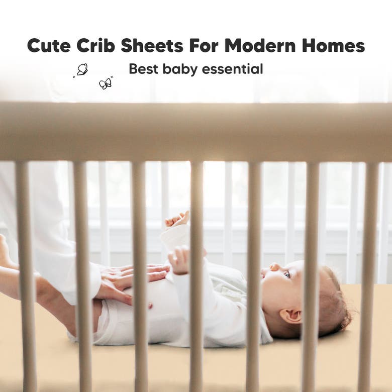 Keababies Soothe Fitted Crib Sheet In Toasty