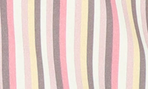 Scotch & Soda Modern Fit Stripe Stretch Cotton Dress Shirt In Pink Multi