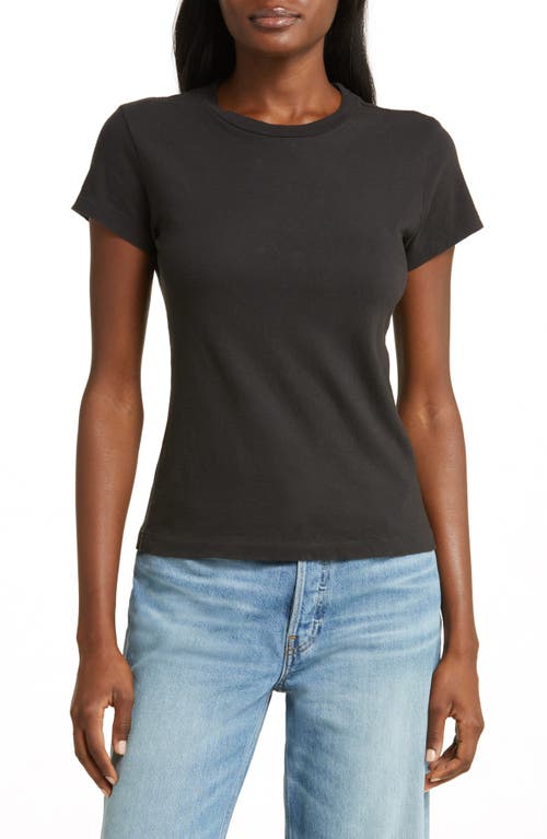 Re/Done x Hanes 1960s Slim T-Shirt Washed Black at Nordstrom,