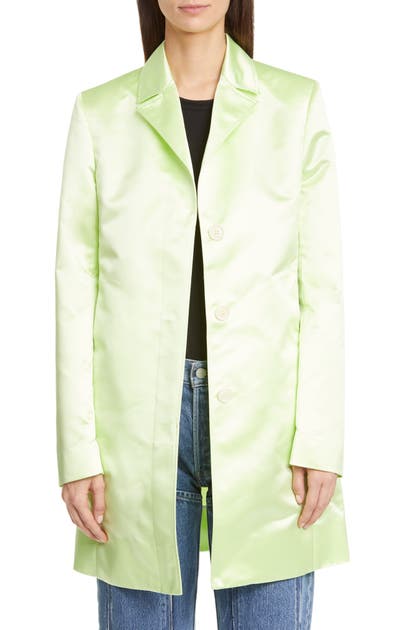 KWAIDAN EDITIONS SATIN CAR COAT,SS20WC032W-SPS