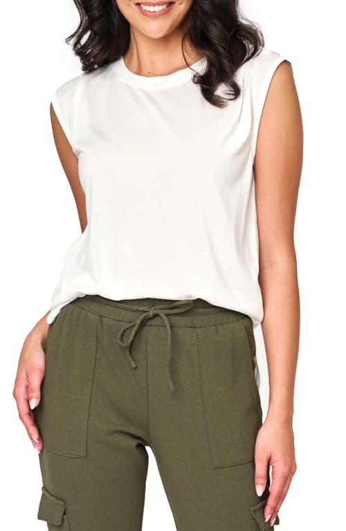 Gibsonlook The Favorite Luxe Crewneck T-shirt In Off White