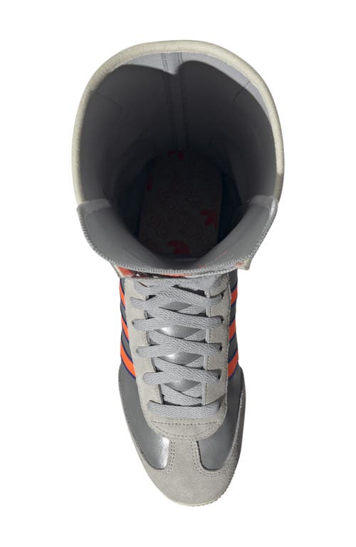 Shop Adidas Originals Adidas Japan Vh Sneaker Boot In Silver/solar Orange/grey