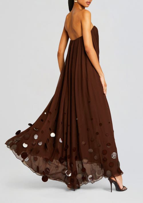 Shop Retroféte Retrofête Helena Dress In Deep Brown