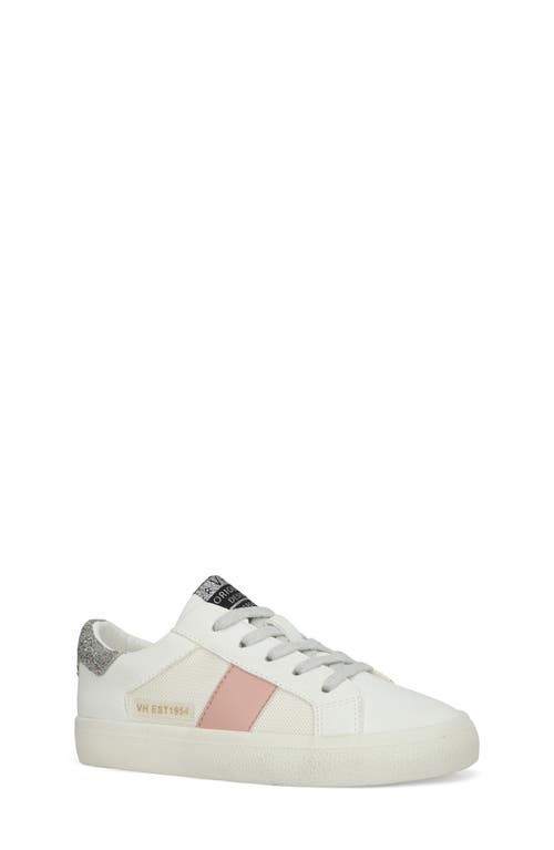 Shop Vintage Havana Kids' Layne Sneaker In White/pink/pop