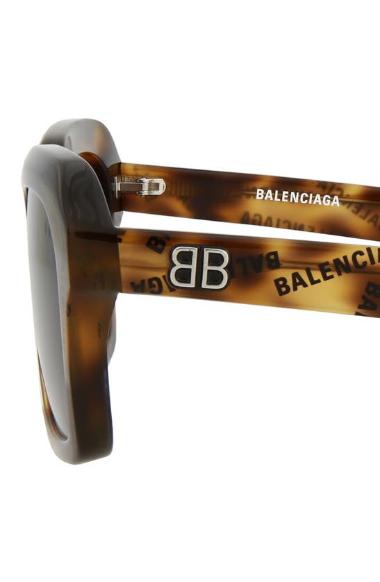Shop Balenciaga 53mm Square Sunglasses In Havana Havana Brown