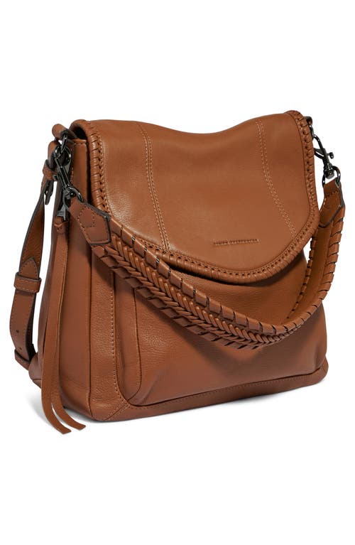Aimee Kestenberg All For Love Convertible Leather Shoulder Bag In Chestnut W Gunmetal