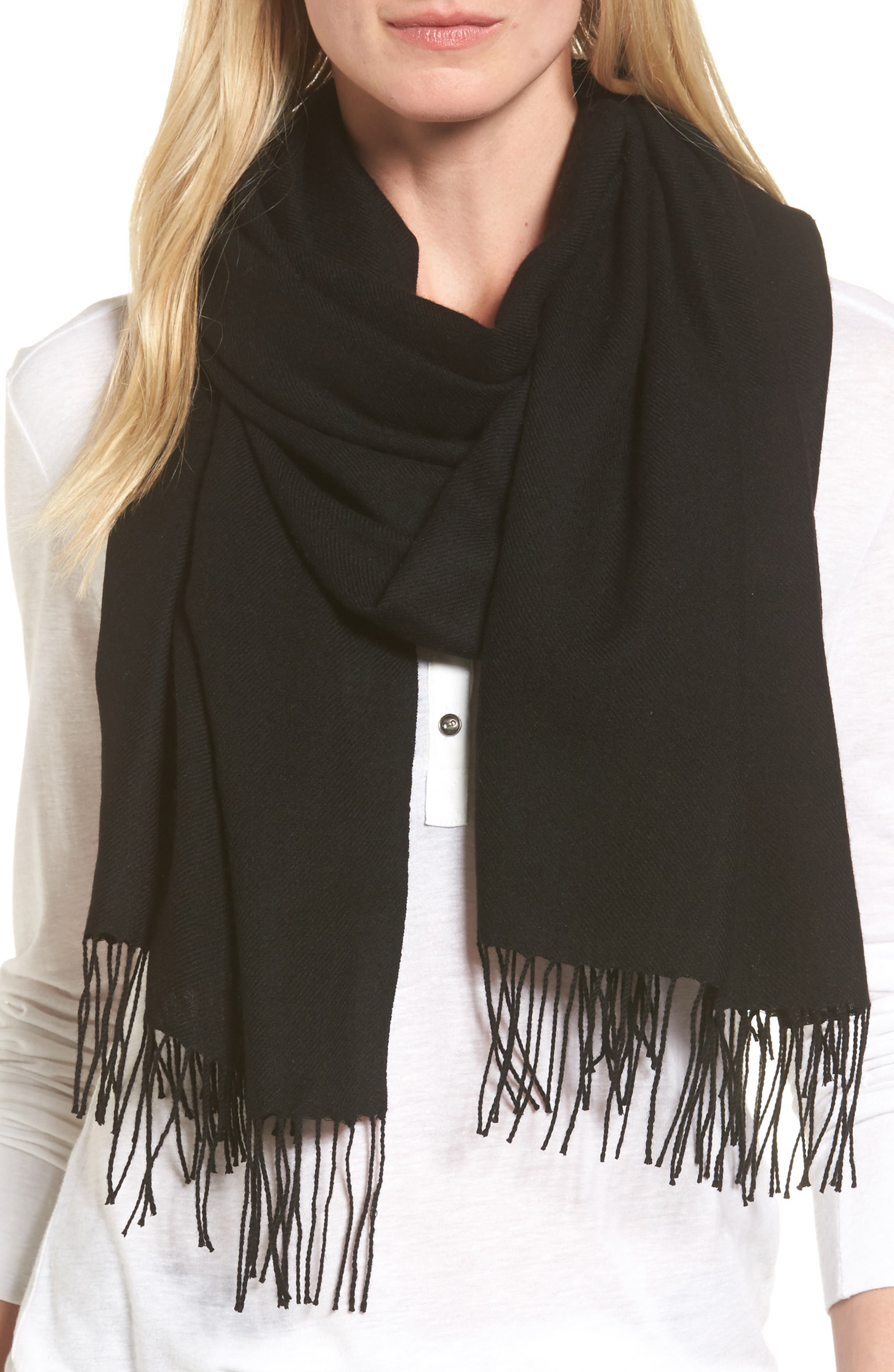 wool and cashmere scarf