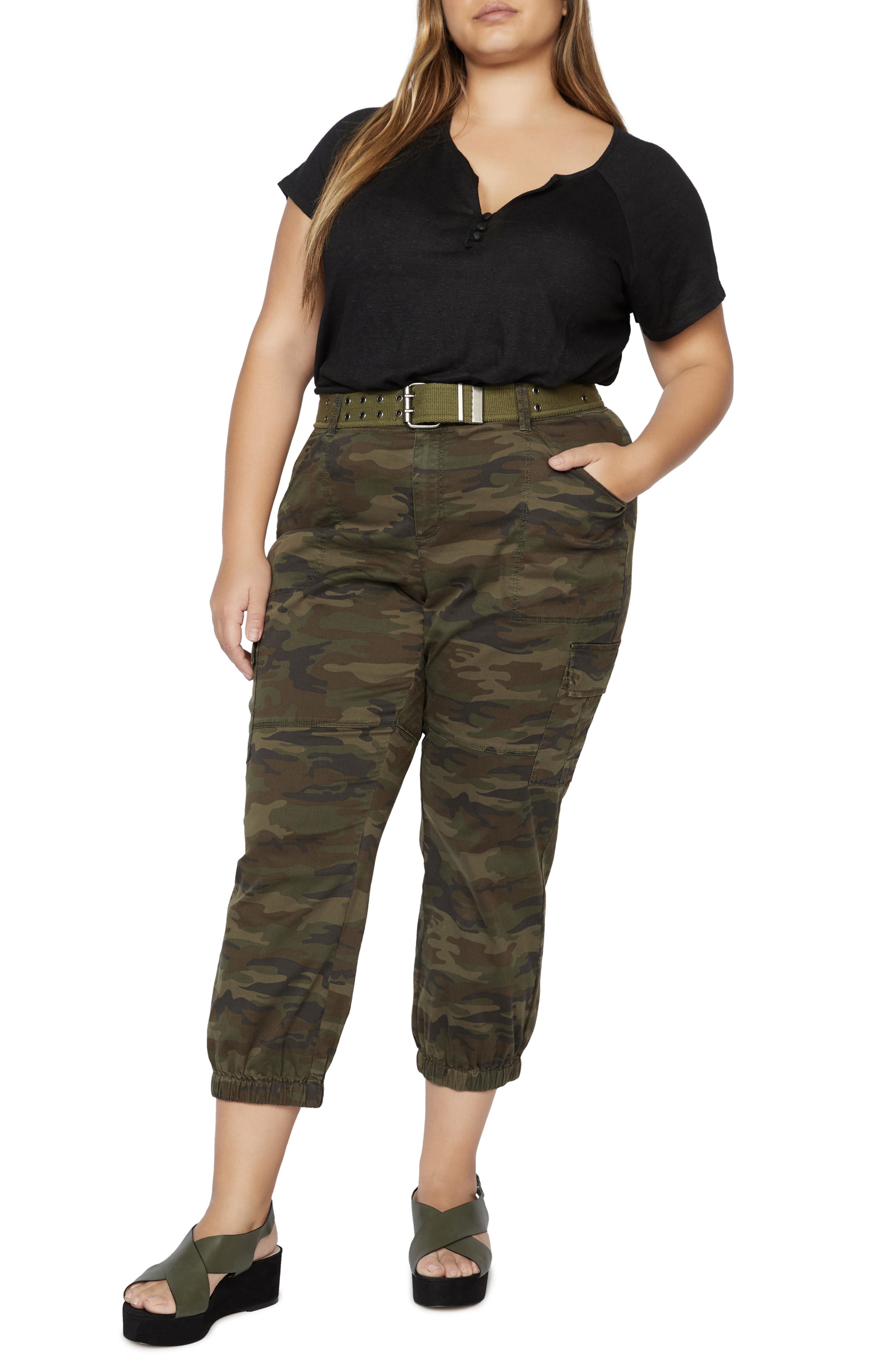 plus size camo pants