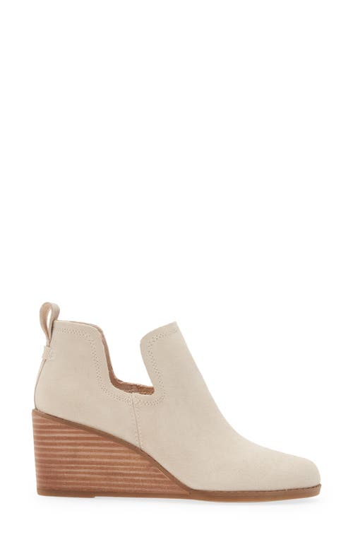 Toms Kallie Womens Suede Cut Out Wedge Boots In Natural Natural
