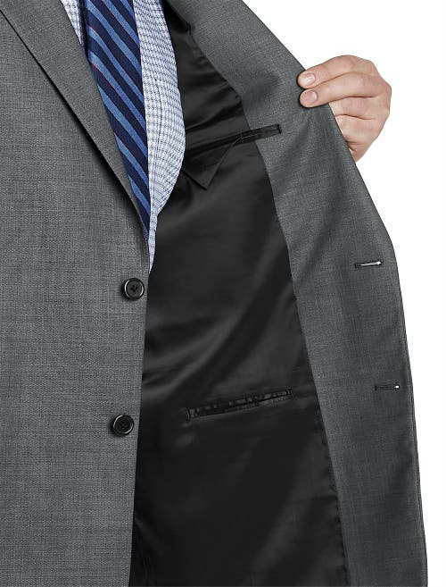 Shop Oak Hill Premium By Dxl Jacket-relaxer Sharkskin Suit Jacket In Grey