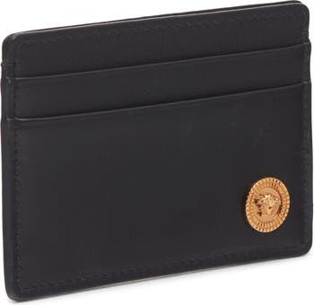 Versace Biggie Medusa Coin Leather Card Case