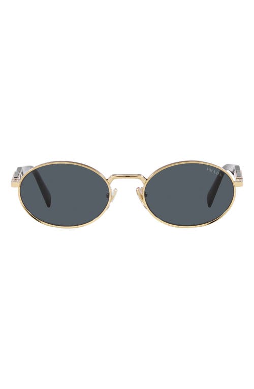 Prada 55mm Oval Sunglasses in Dark Grey at Nordstrom