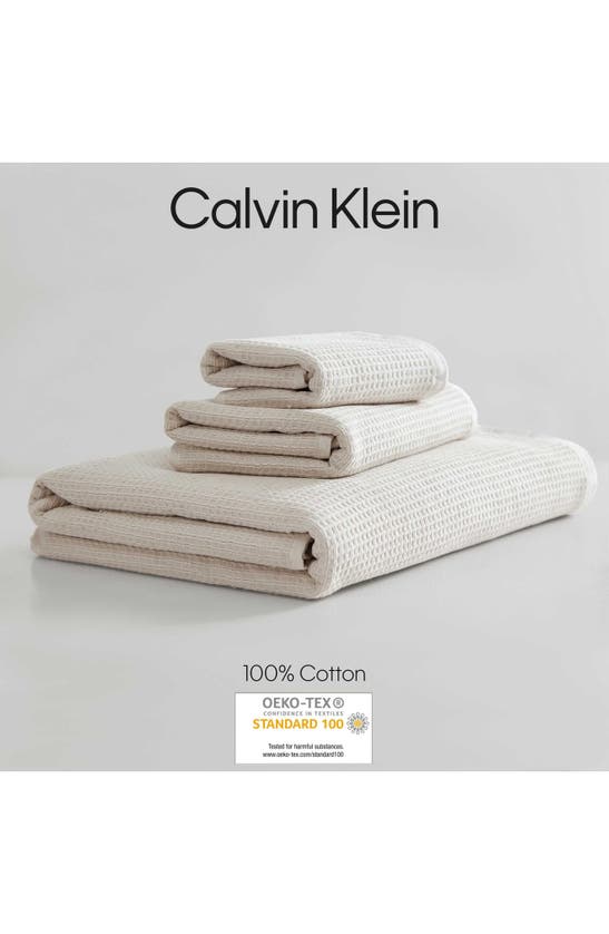 Shop Calvin Klein Eternity Cotton Bath Essentials In Off White