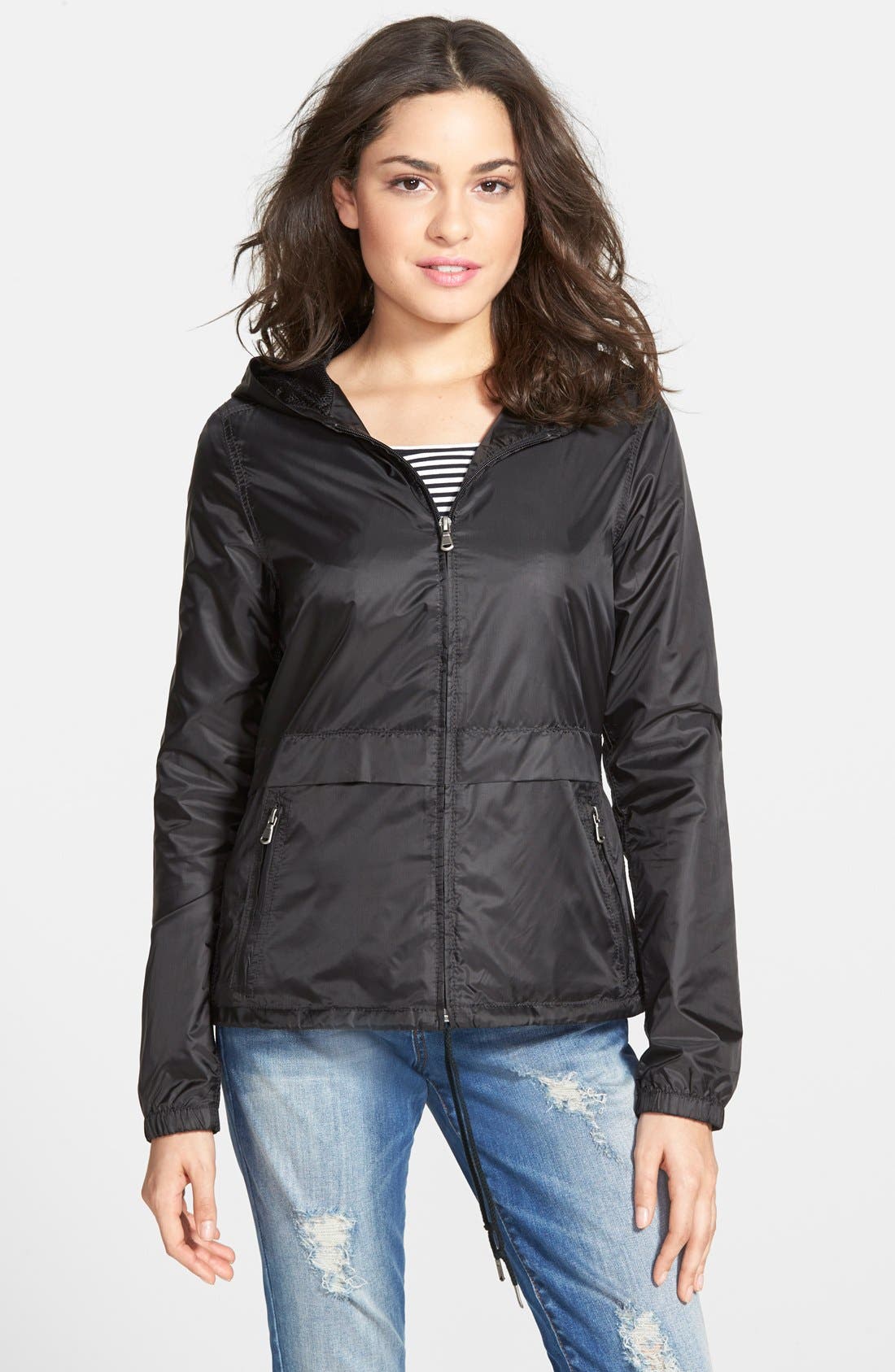 Celebrity Pink Packable Nylon Coat (Juniors) Nordstrom