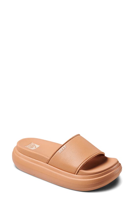 Shop Reef Bondi Platform Slide Sandal In Natural