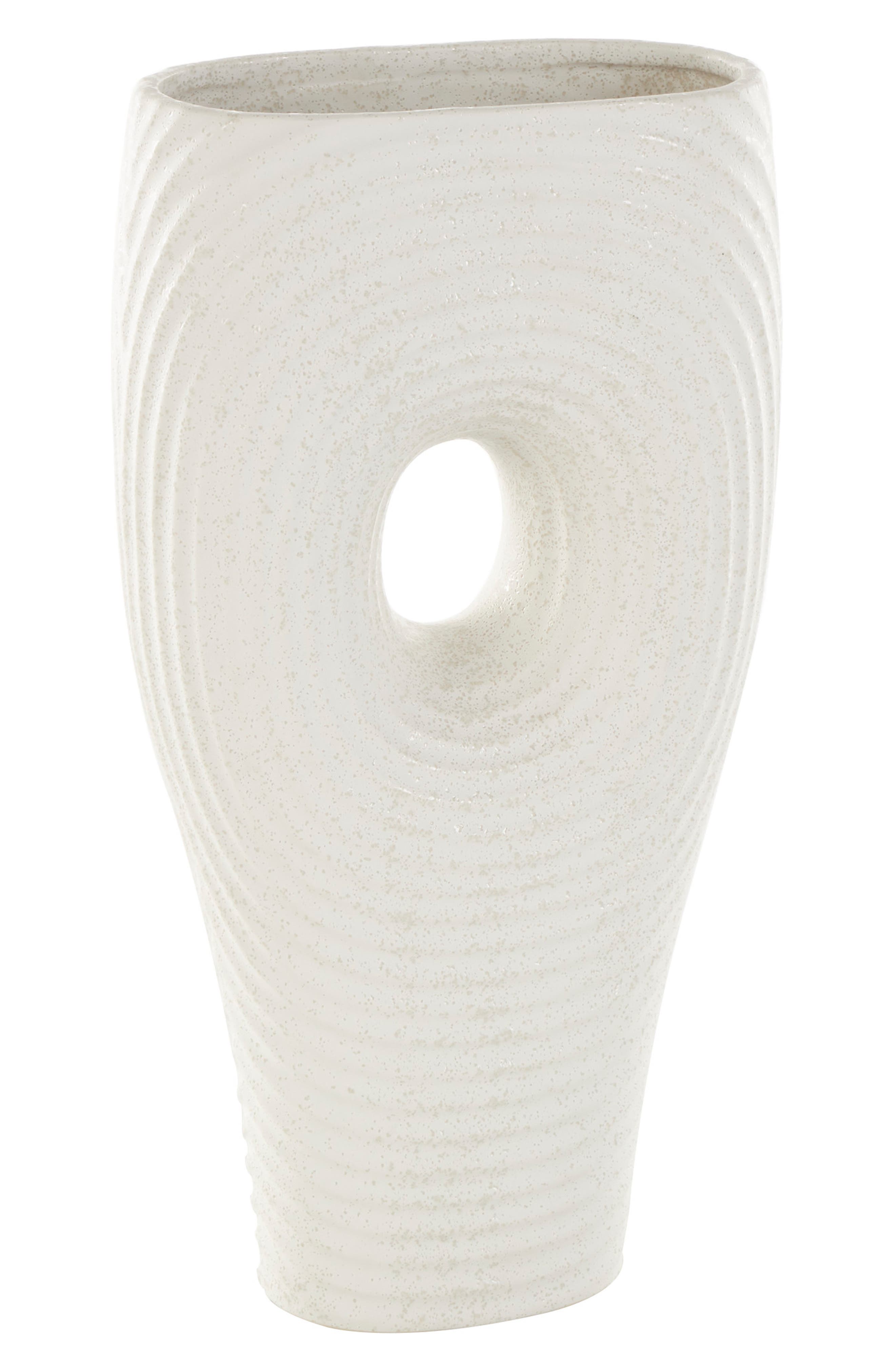 GINGER BIRCH STUDIO GINGER BIRCH STUDIO TEXTURED CERAMIC VASE