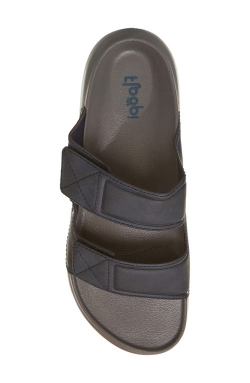 Shop Floopi Noah Adjustable Slide Sandal In Navy