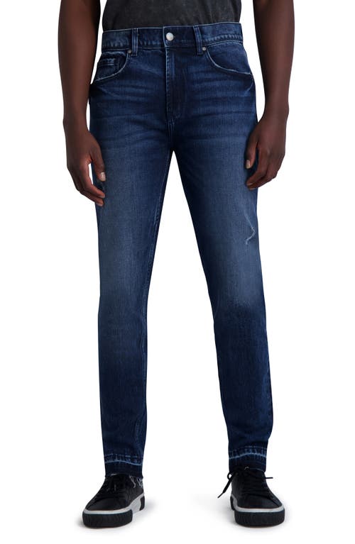 Karl Lagerfeld Paris Relase Hem Slim Fit Jeans Dark Blue at Nordstrom,