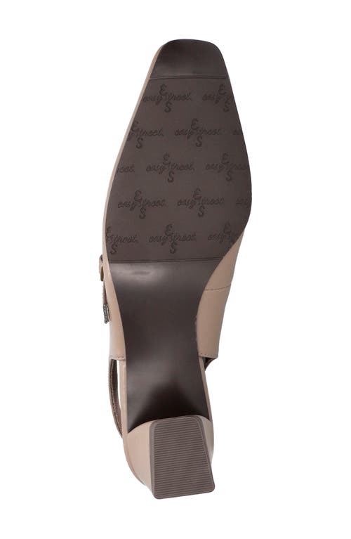 Easy Street Cameo Slingback Mary Jane Pump In Taupe