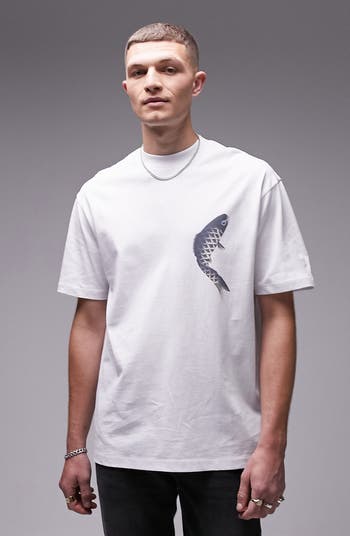 sommerfugl imod wafer Topman Oversize Koi Fish Graphic T-Shirt | Nordstrom
