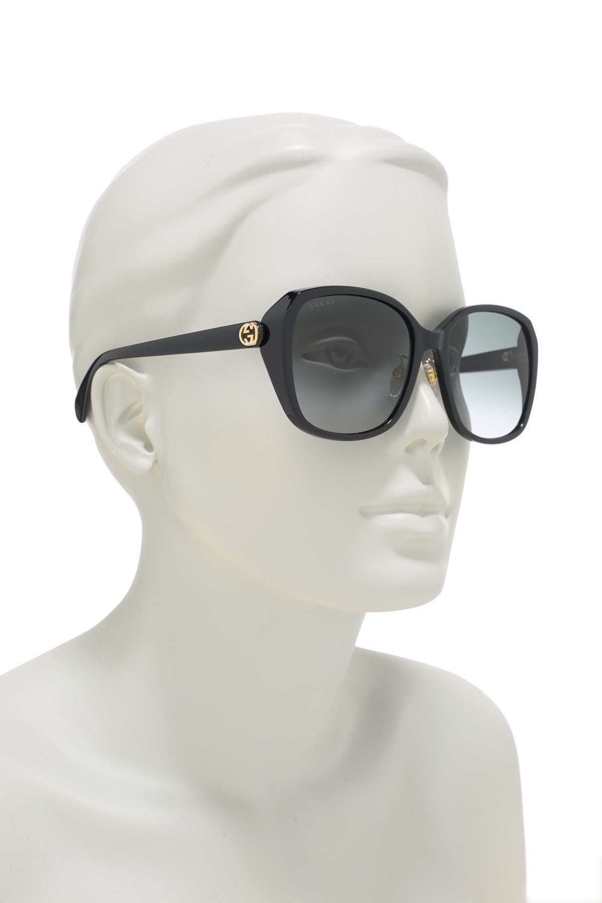 gucci 57mm gradient square sunglasses