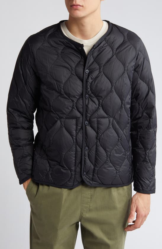 Shop Taion Military Quilted Packable Water Resistant 800 Fill Power Down Jacket In Black