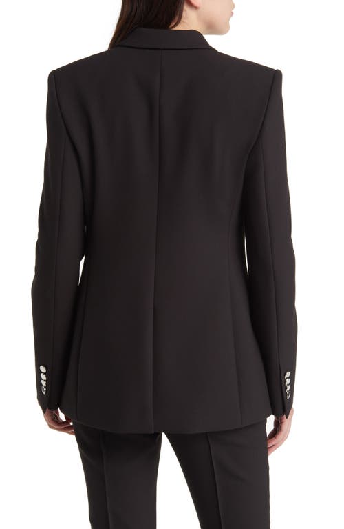 Hugo Boss Women's Regular-fit Jacket In Stretch Fabric With Asymmetric Front In Black