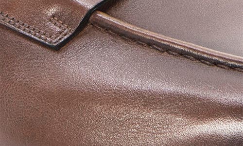 Santoni Gannon Penny Loafer In Brown