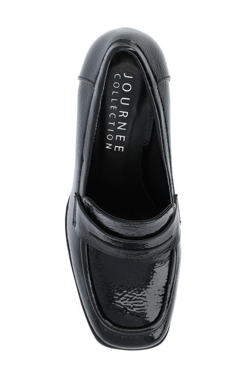 Journee Collection Collection Women's Tru Comfort Foam Malleah Pumps In Patent/black