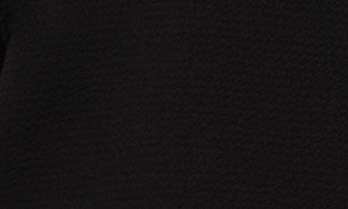 Cece Circle Lace Long Sleeve Pintuck Top In Rich Black