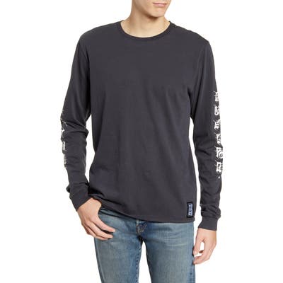 Hurley Heavyweight Cryptik Mana Long Sleeve T-Shirt, Grey
