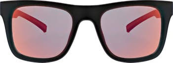 Hurley Men's Rx'able Sport Polarized Sunglasses, HSM3000PXWM Sunrise,  Black, 53-20-140, with Case