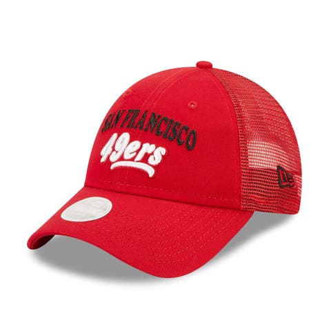 NEW ERA SAN FRANCISCO 49ERS GOTHIC SCRIPT NEW ERA 9FIFTY SNAPBACK-GREY/RED