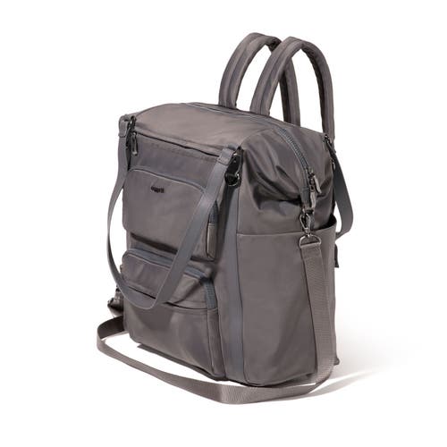 Baggallini Nolita Convertible Backpack In Smoke Twill